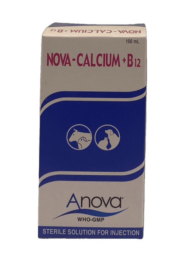 NOVA-CALCIUM+B12 injection 100 ml - Shopivet.com