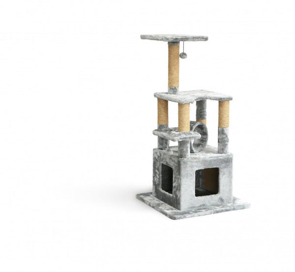 NP Design Cat Tree Grey Medium - Shopivet.com