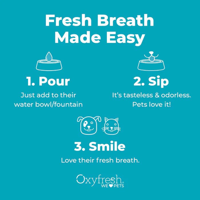 Oxyfresh Dental Care Solution Pet Water Additive - Shopivet.com