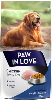 Paw In Love Adult Dog Food Chicken 15kg - Shopivet.com