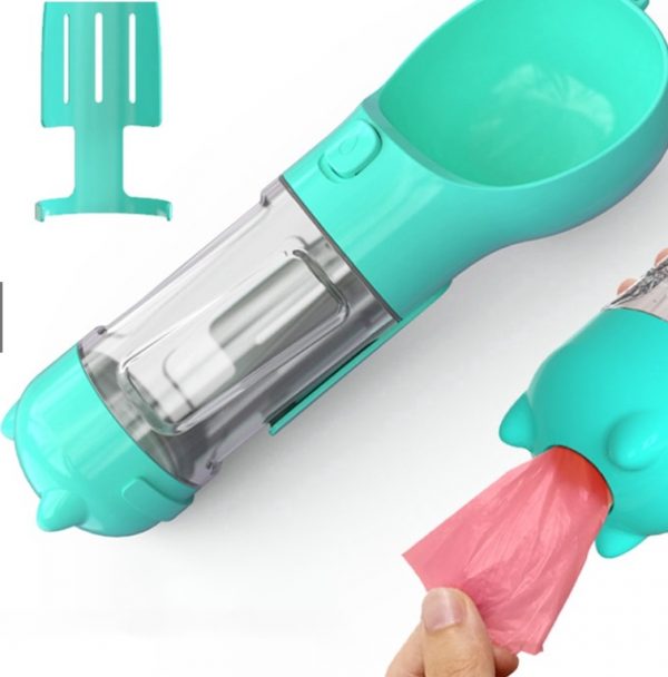 Portable 3 In 1 Pet Water Bottle With Eco Bag - Shopivet.com