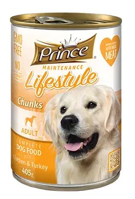 PRINCE DOG WET FOOD CHECK AND TURKEY 415 G - Shopivet.com