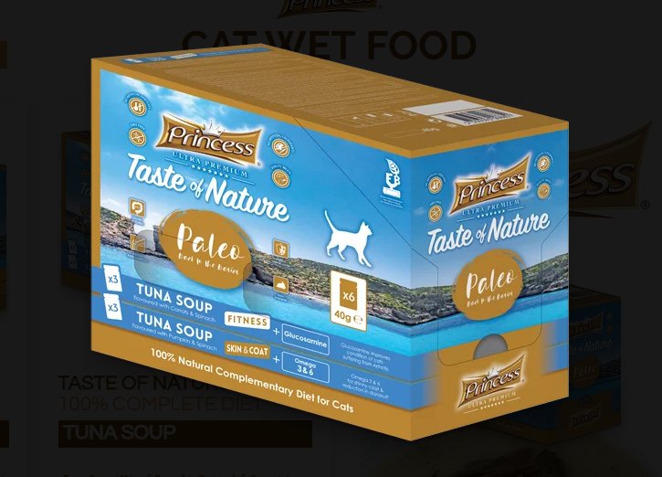 PRINCESS TASTE OF NATURE 100% COMPLETE DIET SOUP 6x40g - Shopivet.com