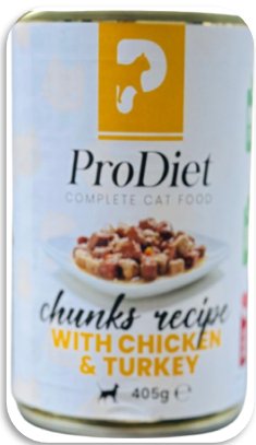 PRO DIET Cat Chunks wet food 405g - Shopivet.com