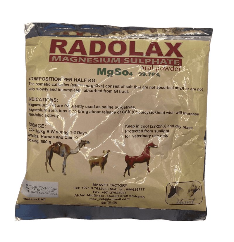 RADOLAX MAGNESIUM SULPHATE 500gm - Shopivet.com