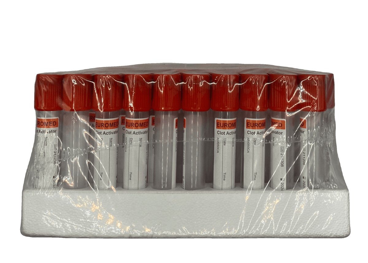 Red Cap Clot Activator 5ml 100 pieces - Shopivet.com