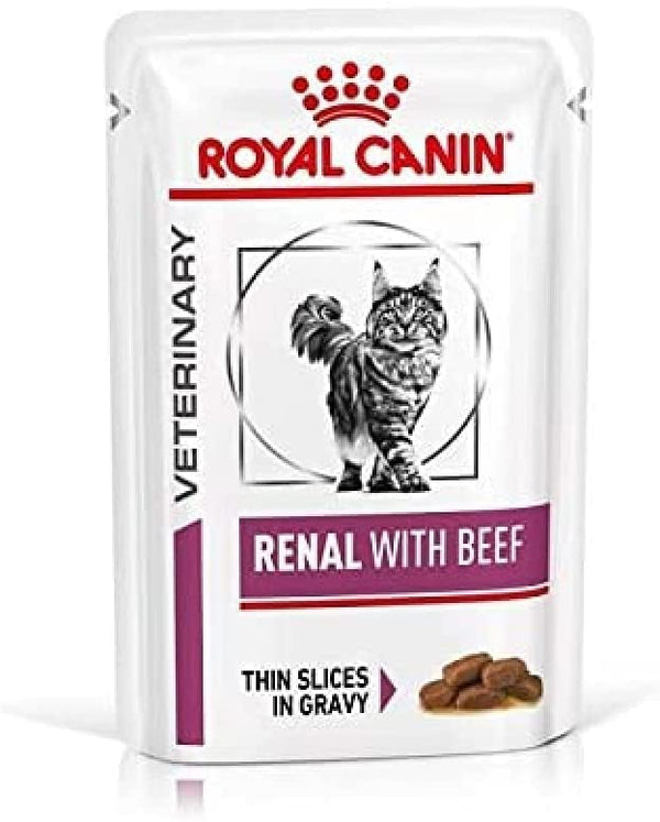 ROYAL CANIN Renal Feline Beef Cat Food 1 x 85 g - Shopivet.com