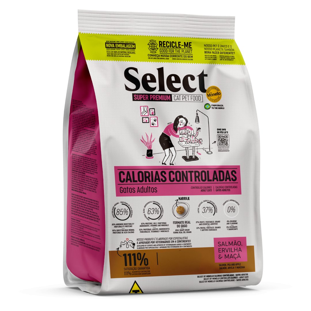 Select by Monello Controlled Calories (Salmon, Pea and Apple) 1.5kg - Shopivet.com