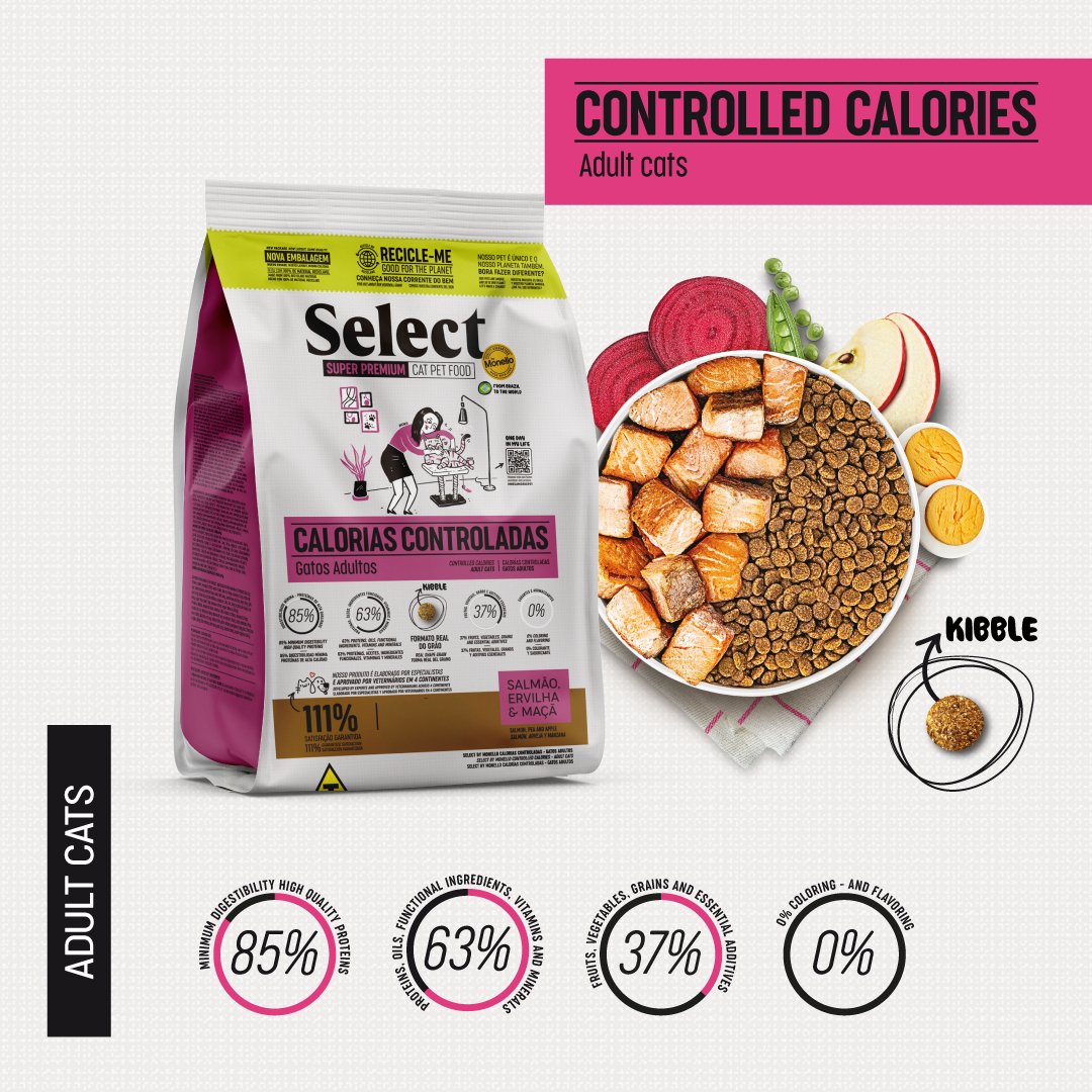 Select by Monello Controlled Calories (Salmon, Pea and Apple) 1.5kg - Shopivet.com