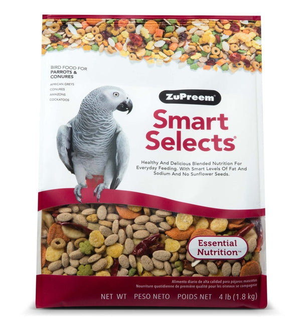 SMART SELECTS PARROTS & CONURES 4LB - Shopivet.com