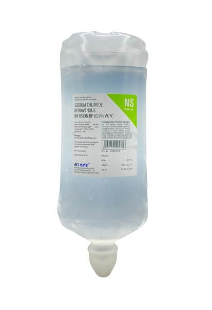Sodium Chloride Infusion 0.9% 1liter aculife - Shopivet.com