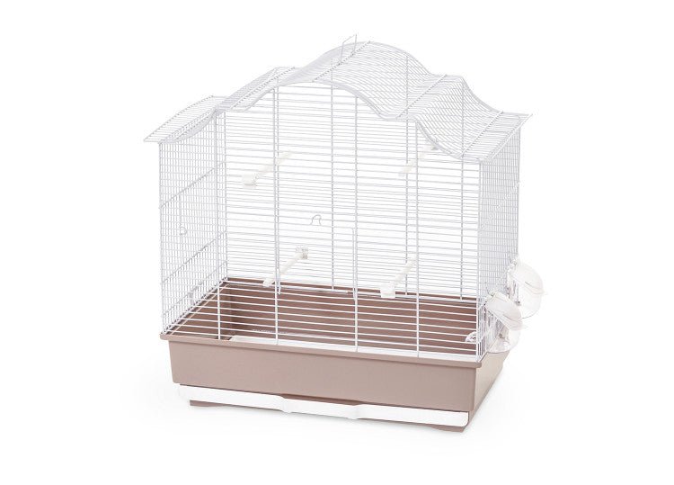 Sophia Bird Cage - 62 x 40 x 67 cm/Pink & White - Shopivet.com