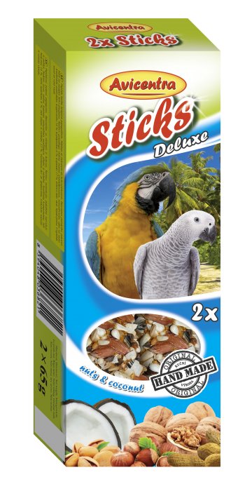 Sticks deluxe with nuts & coconut for parrots - Shopivet.com