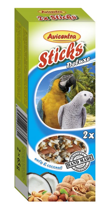 Sticks deluxe with nuts & coconut for parrots - Shopivet.com