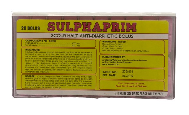 Sulphaprim 20 Bolus - Shopivet.com