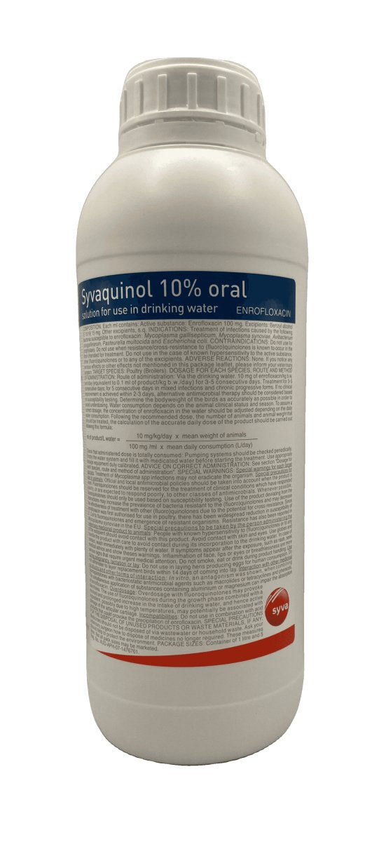 Syaquinol 10% 1 Liter - Shopivet.com