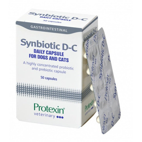 SYNBIOTIC D-C CAPSULES FOR DOGS & CATS 50caps - Shopivet.com