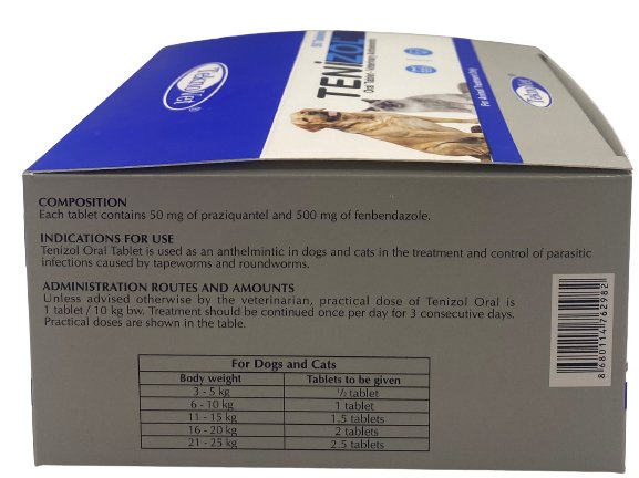 TENIZOL 50 tablets - Shopivet.com