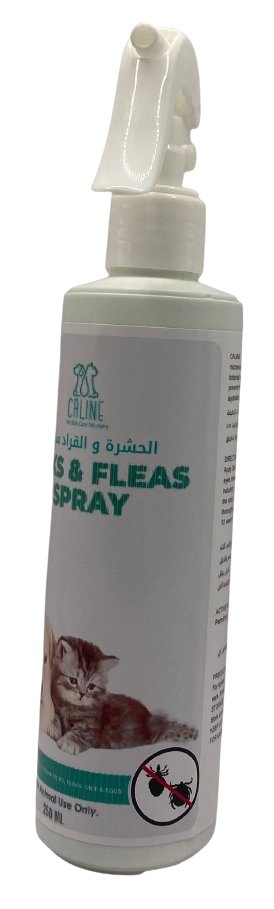 TICKS & FLEAS PET SPRAY 250ML - Shopivet.com