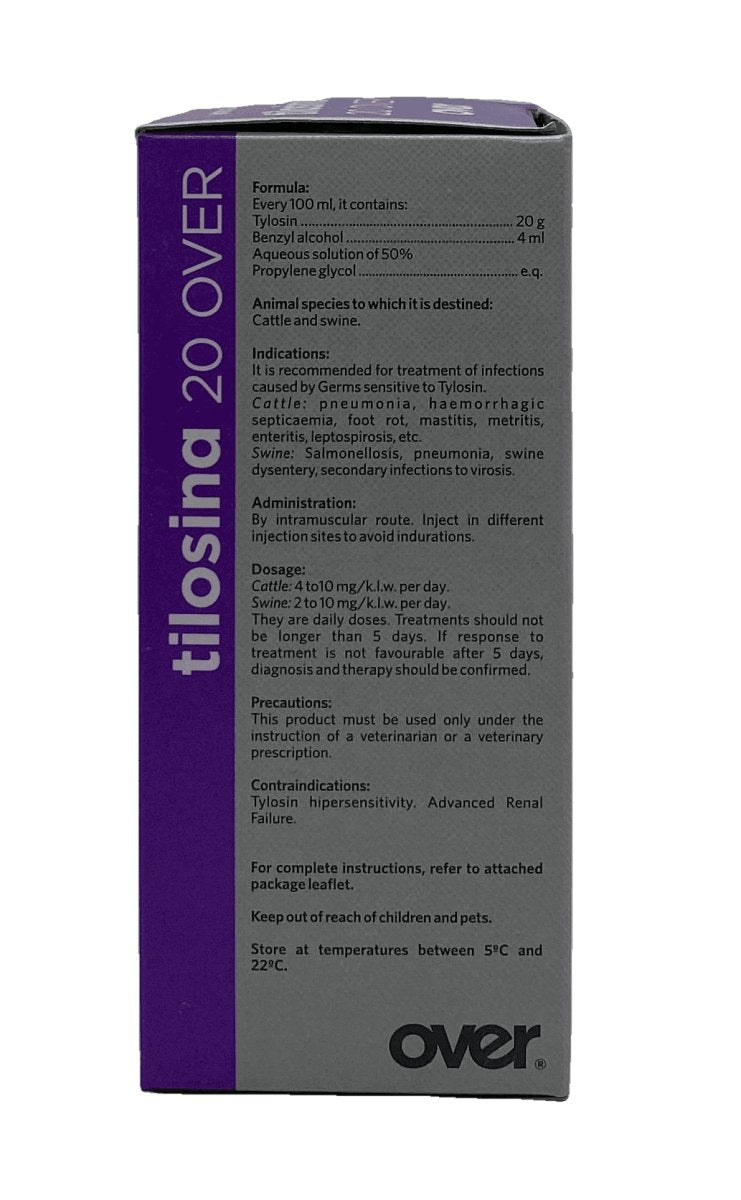 tilosina 20 OVER 100 ml - Shopivet.com