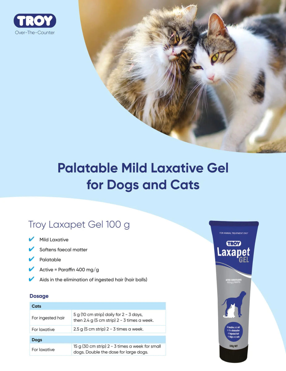 Troy Laxapet Gel 100g - Shopivet.com