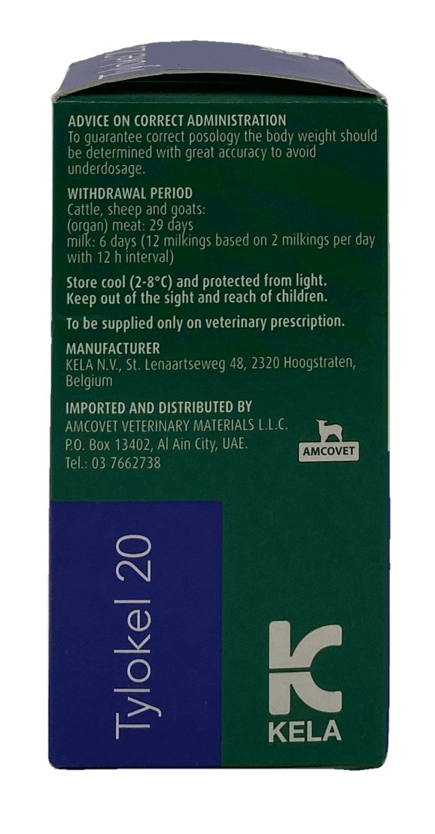 Tylokel 20 injection 100 ml - Shopivet.com