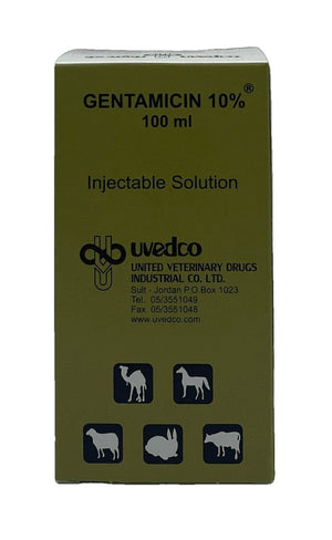 UVEDCO ⁨GENTAMICIN 10% 100 ml ⁩ - Shopivet.com