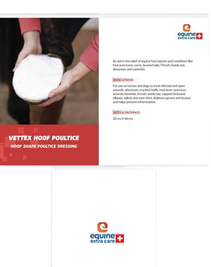 Vettex Hoof Poultice 13.5 x 14.5 cm - Shopivet.com