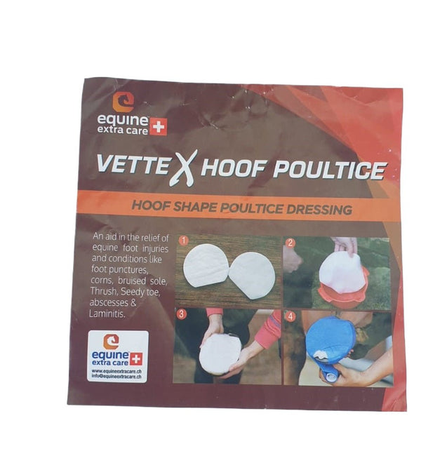 Vettex Hoof Poultice 13.5 x 14.5 cm - Shopivet.com