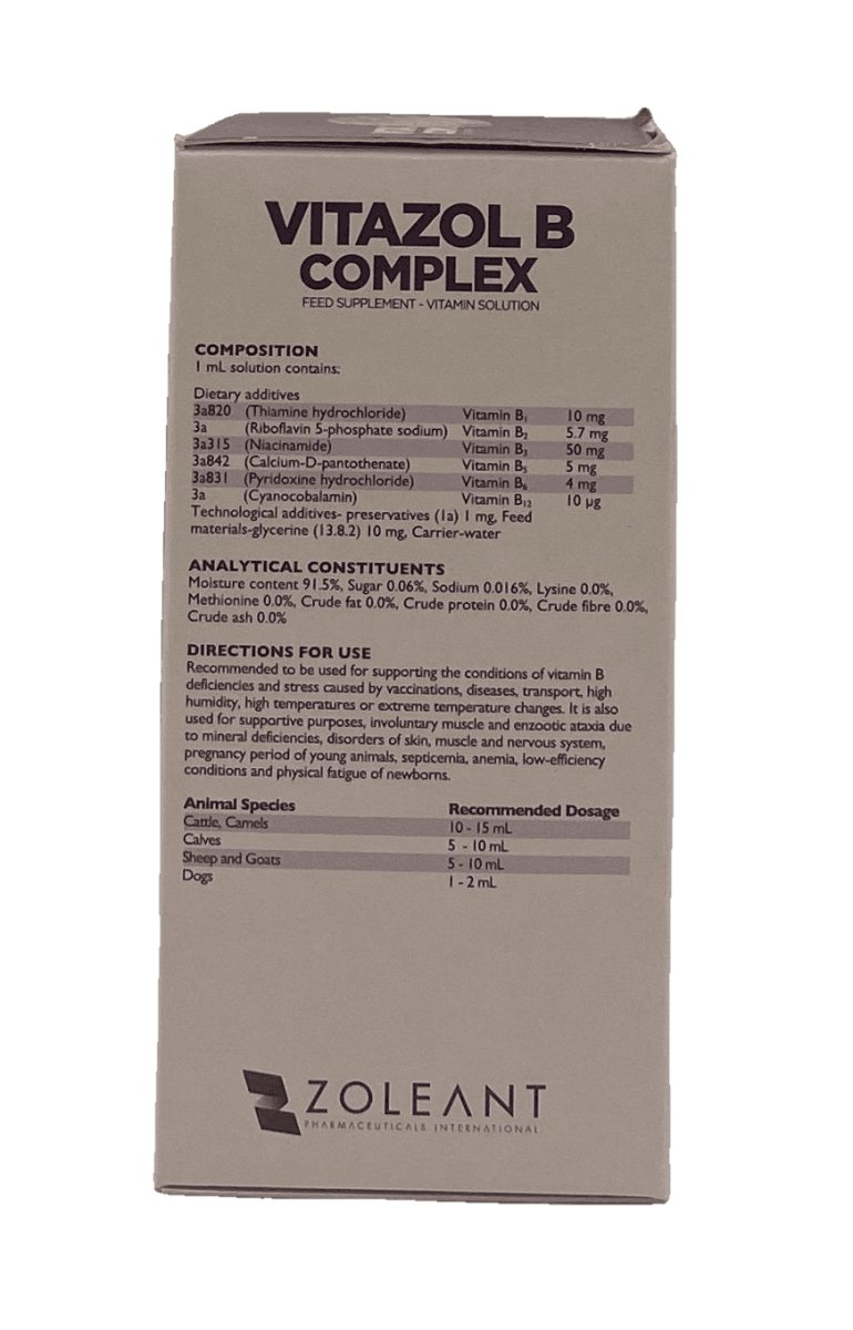 VITAZOL B complex 100 ml - Shopivet.com
