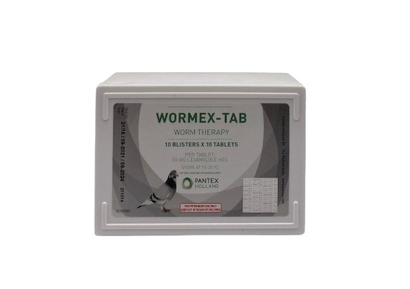 Treatment of roundworms for pigeons | WORMEX-TAB - Wormex Tablets 100 ...