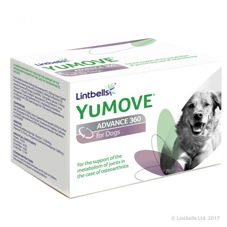 Yumove advance 360 outlet for dogs 120 tablets